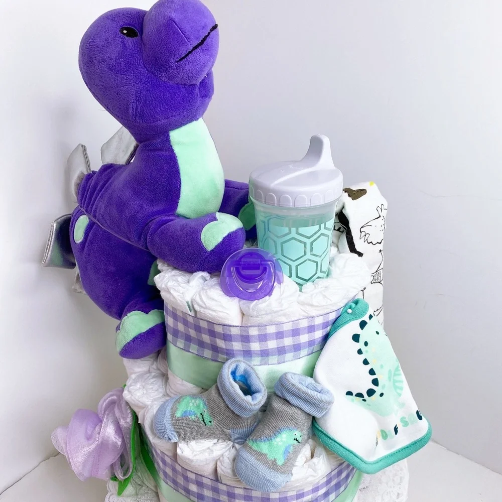 Dinosaur Diaper Cake